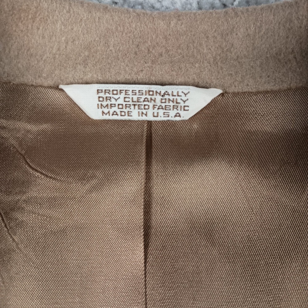 Vintage Christian Hayes 42L Mens Tan Camel Hair 2-Button Blazer Made in USA - Picture 7 of 13